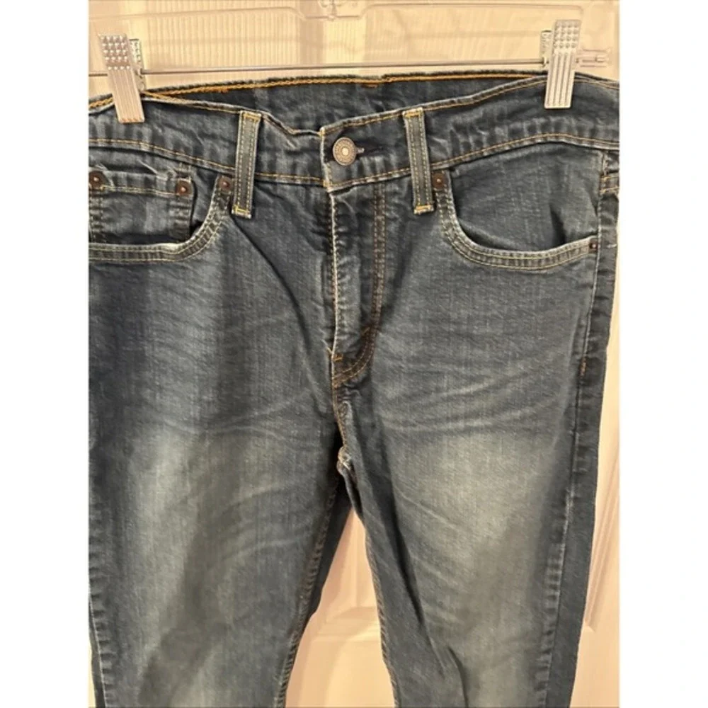 Levi's 502 Jeans Mens 29x30 Tapered‎ Stretch Denim WaterLess Made in Mexico